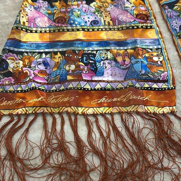 LAUREL BURCH Cats & Dog Scarf - Picture 2 of 5